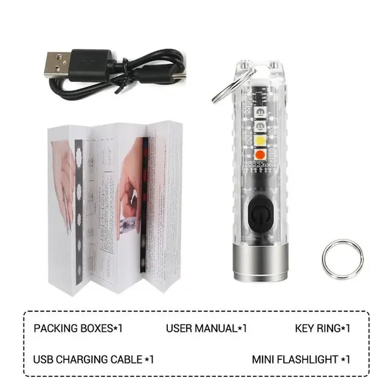 Magnet Multifunction Warning Camping Flashlight